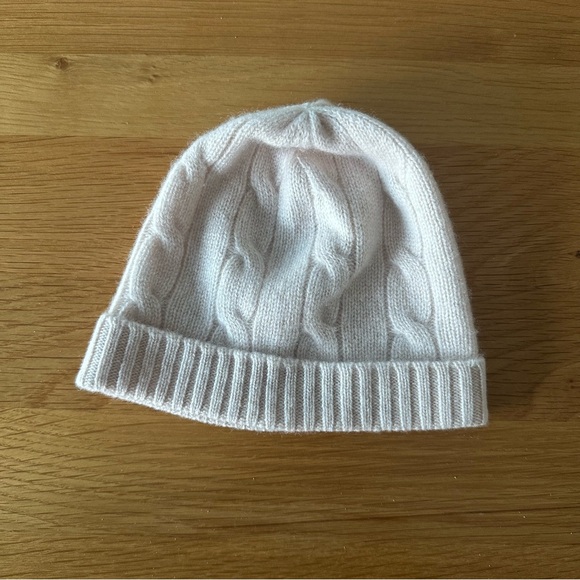 Lively Kids Cozy Knit Hat - Light Pink 100% Cashmere - Picture 2 of 4